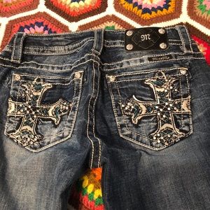 Miss Me relaxed boot cut jeans size 27 inseam 34